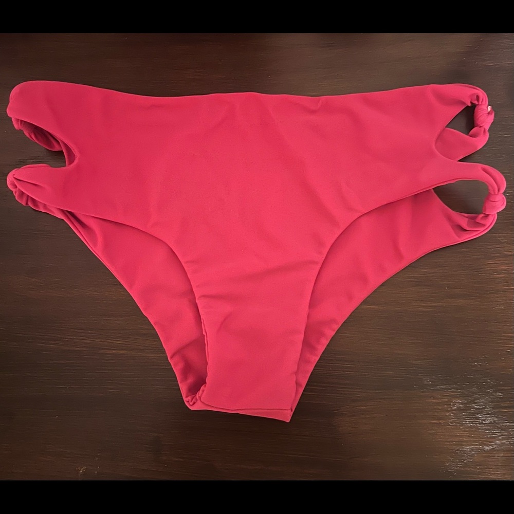 Mikoh Pink Bikini Bottoms Sz Large
